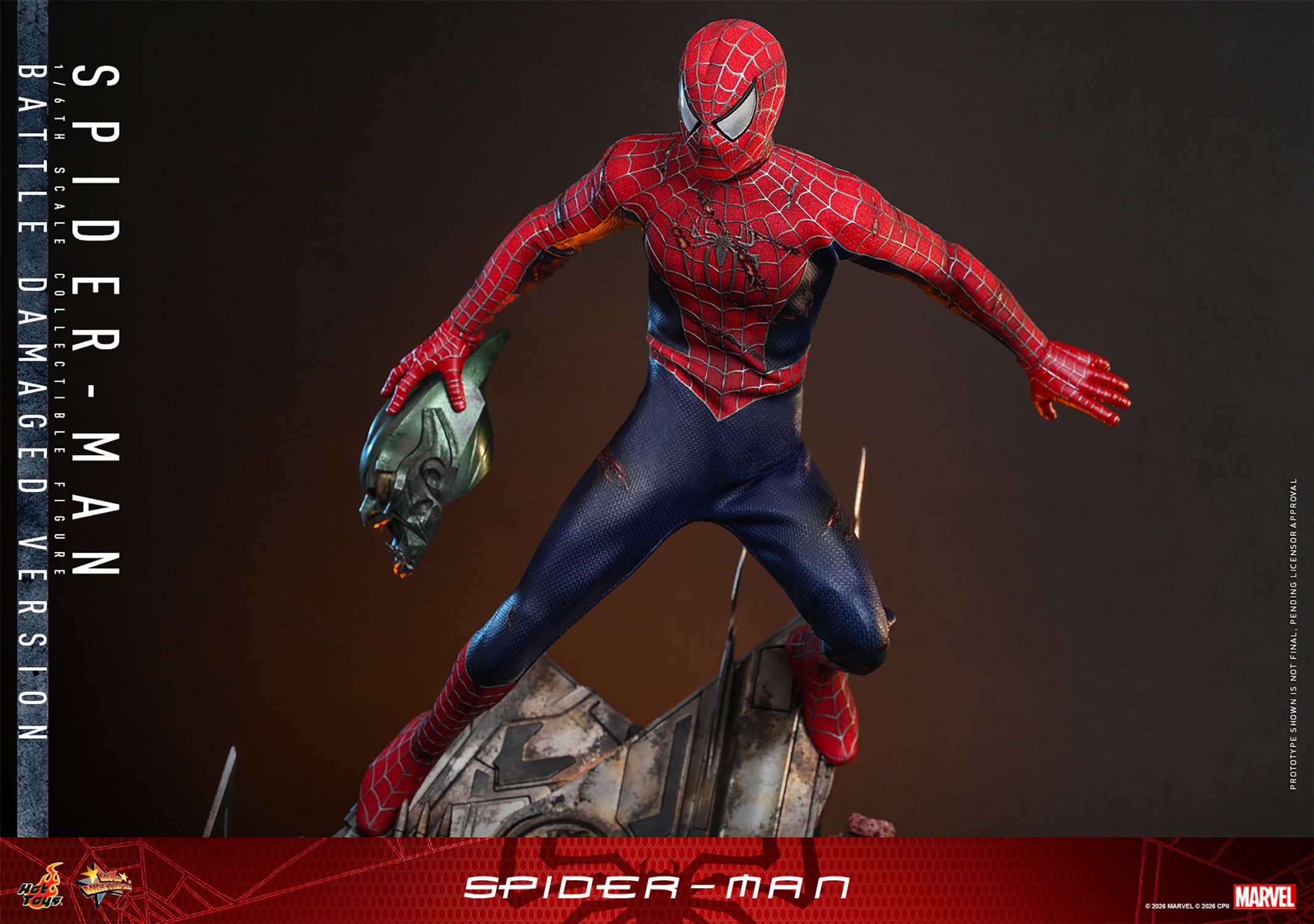 Spider-man (Battle Damaged Version) Sixth Scale Figure