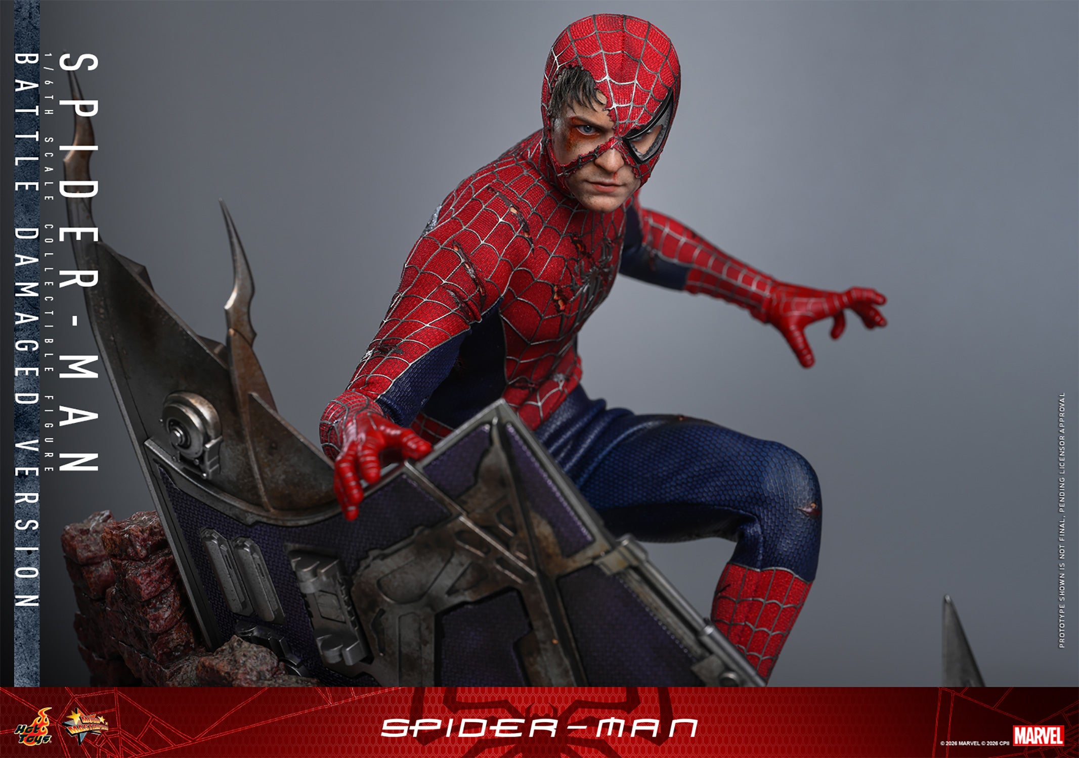 Spider-man (Battle Damaged Version) Sixth Scale Figure