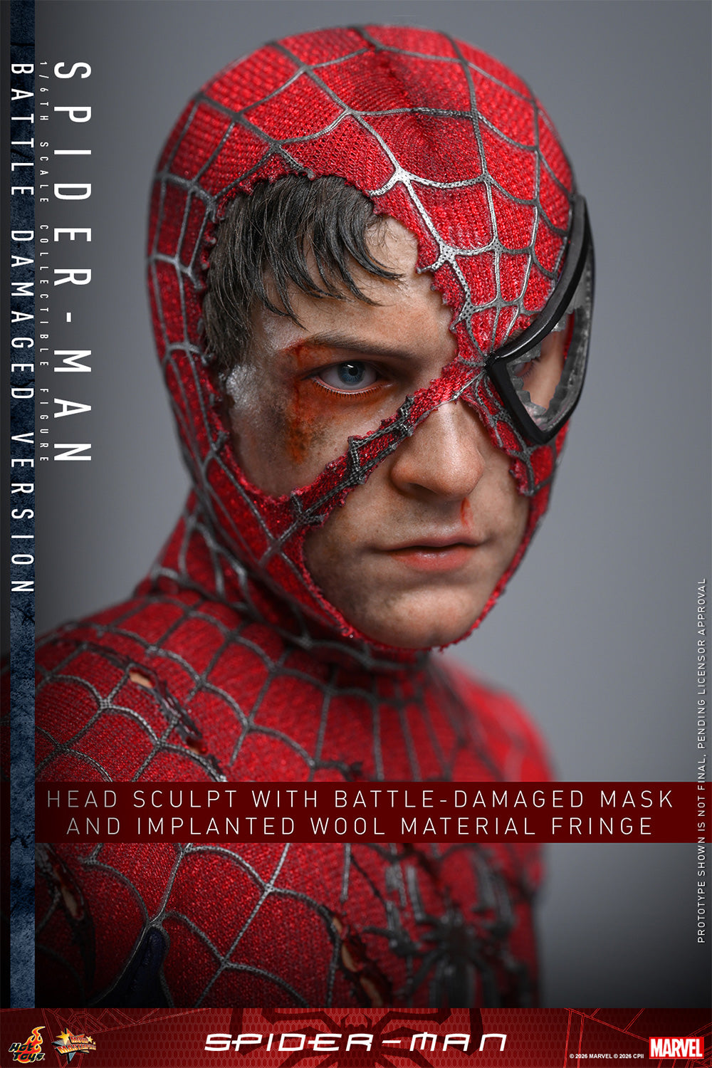 Spider-man (Battle Damaged Version) Sixth Scale Figure