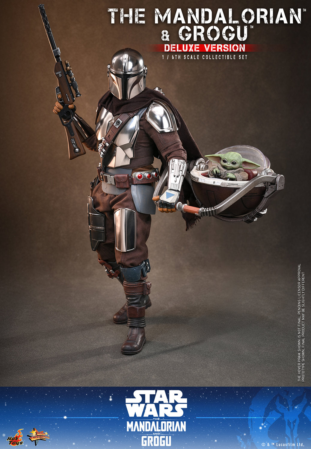 The Mandalorian & Grogu: Mandalorian and Grogu (Deluxe Version) Sixth Scale Figure Set (PRE-ORDER)