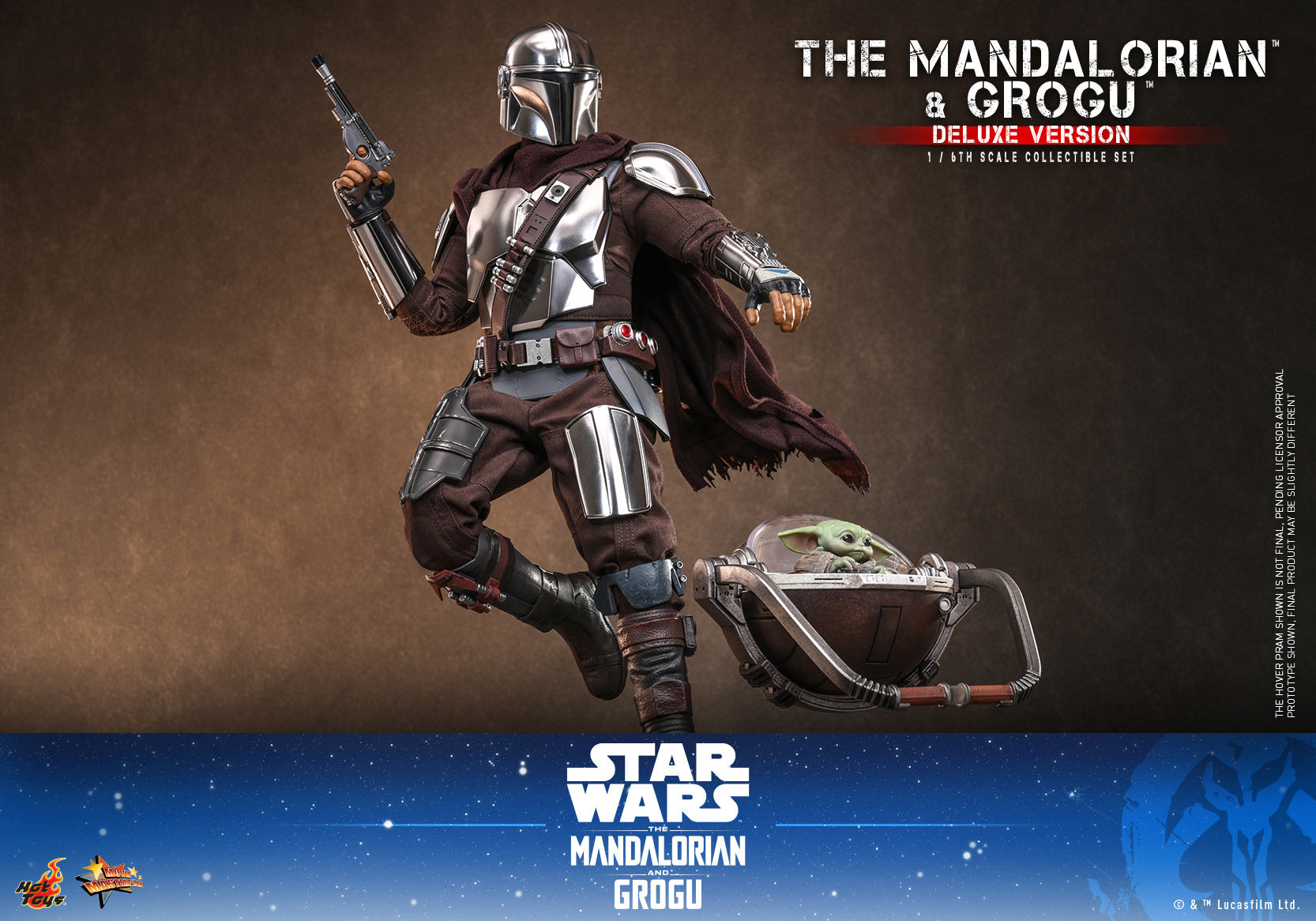 The Mandalorian & Grogu: Mandalorian and Grogu (Deluxe Version) Sixth Scale Figure Set (PRE-ORDER)