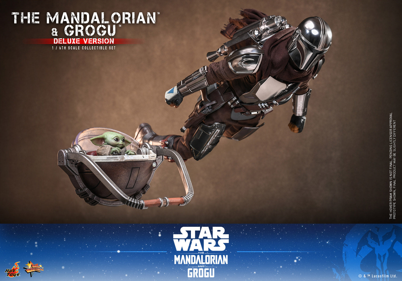 The Mandalorian & Grogu: Mandalorian and Grogu (Deluxe Version) Sixth Scale Figure Set (PRE-ORDER)