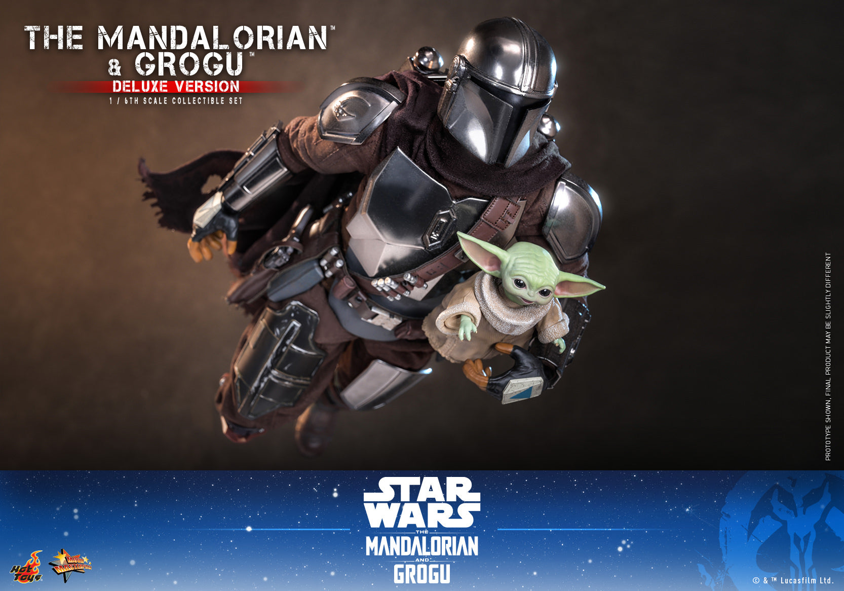 The Mandalorian & Grogu: Mandalorian and Grogu (Deluxe Version) Sixth Scale Figure Set (PRE-ORDER)
