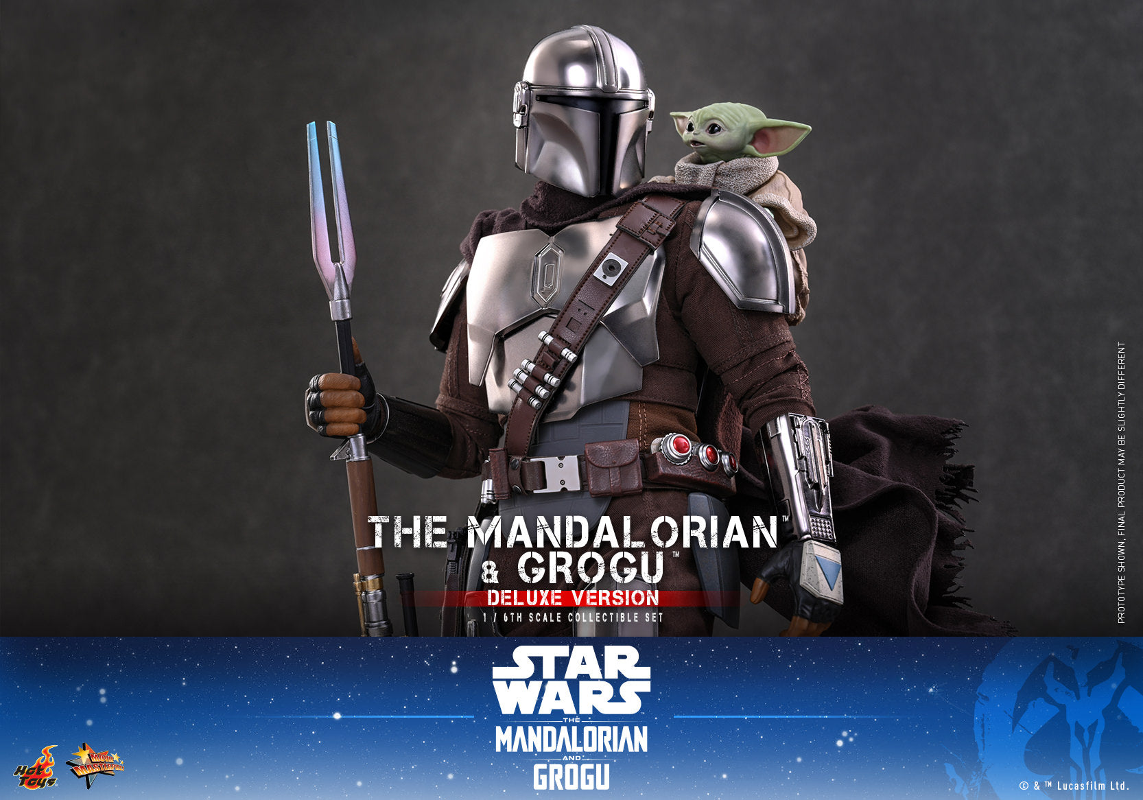 The Mandalorian & Grogu: Mandalorian and Grogu (Deluxe Version) Sixth Scale Figure Set (PRE-ORDER)
