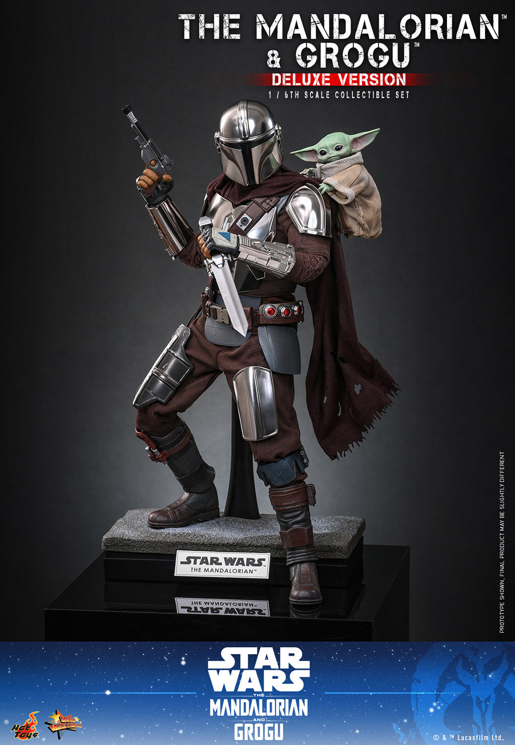 The Mandalorian & Grogu: Mandalorian and Grogu (Deluxe Version) Sixth Scale Figure Set (PRE-ORDER)