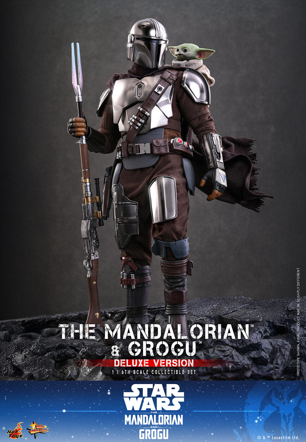 The Mandalorian & Grogu: Mandalorian and Grogu (Deluxe Version) Sixth Scale Figure Set (PRE-ORDER)