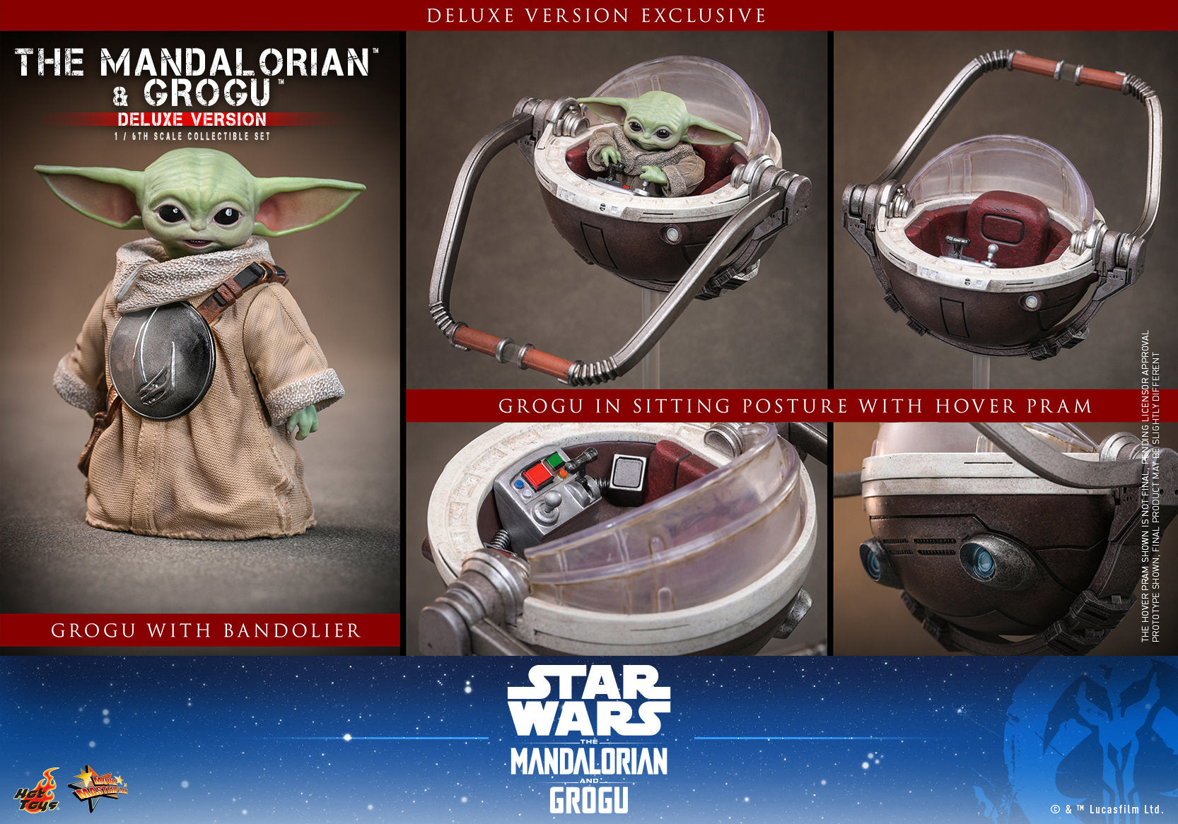 The Mandalorian & Grogu: Mandalorian and Grogu (Deluxe Version) Sixth Scale Figure Set (PRE-ORDER)