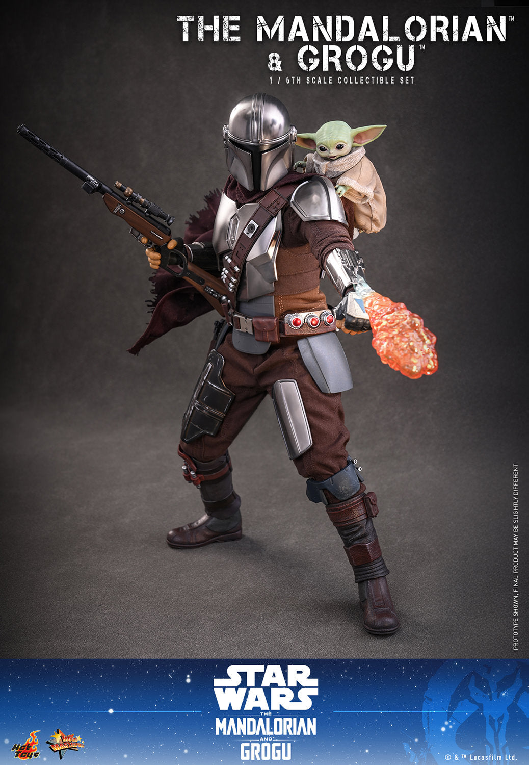 The Mandalorian & Grogu: Mandalorian and Grogu Sixth Scale Figure Set (PRE-ORDER)