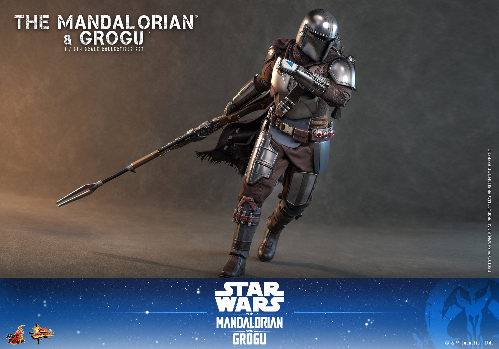 The Mandalorian & Grogu: Mandalorian and Grogu Sixth Scale Figure Set (PRE-ORDER)