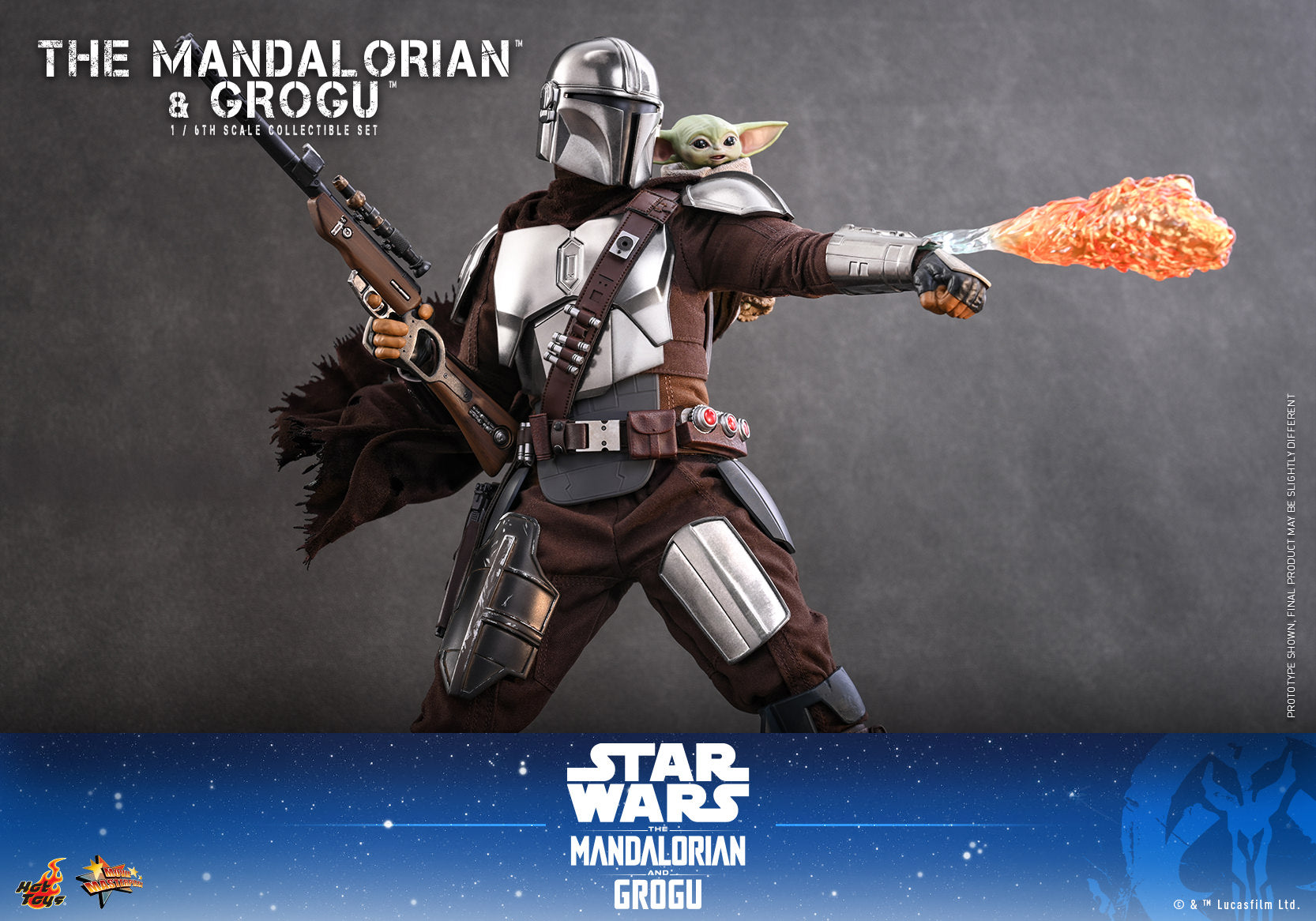 The Mandalorian & Grogu: Mandalorian and Grogu Sixth Scale Figure Set (PRE-ORDER)