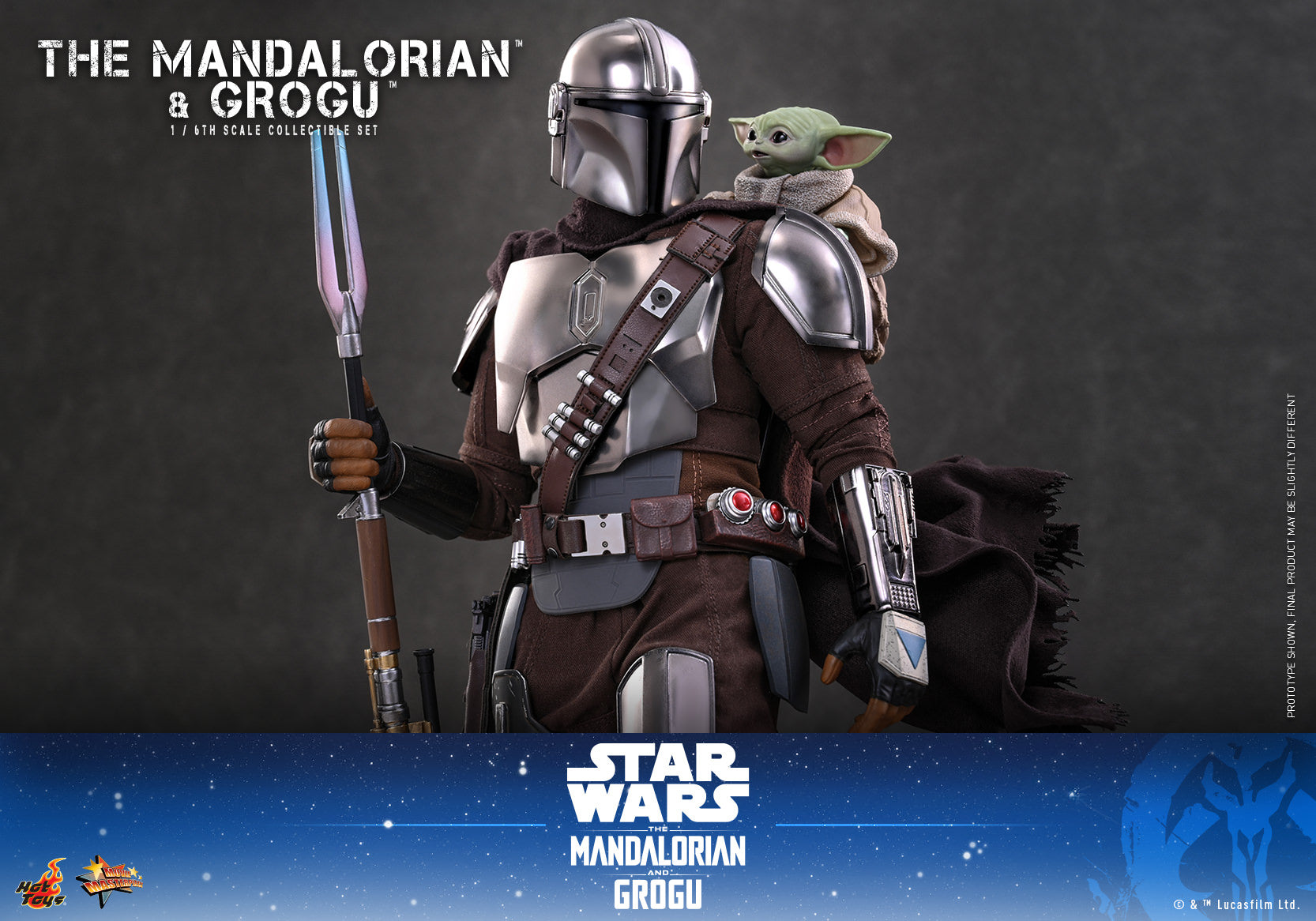 The Mandalorian & Grogu: Mandalorian and Grogu Sixth Scale Figure Set (PRE-ORDER)