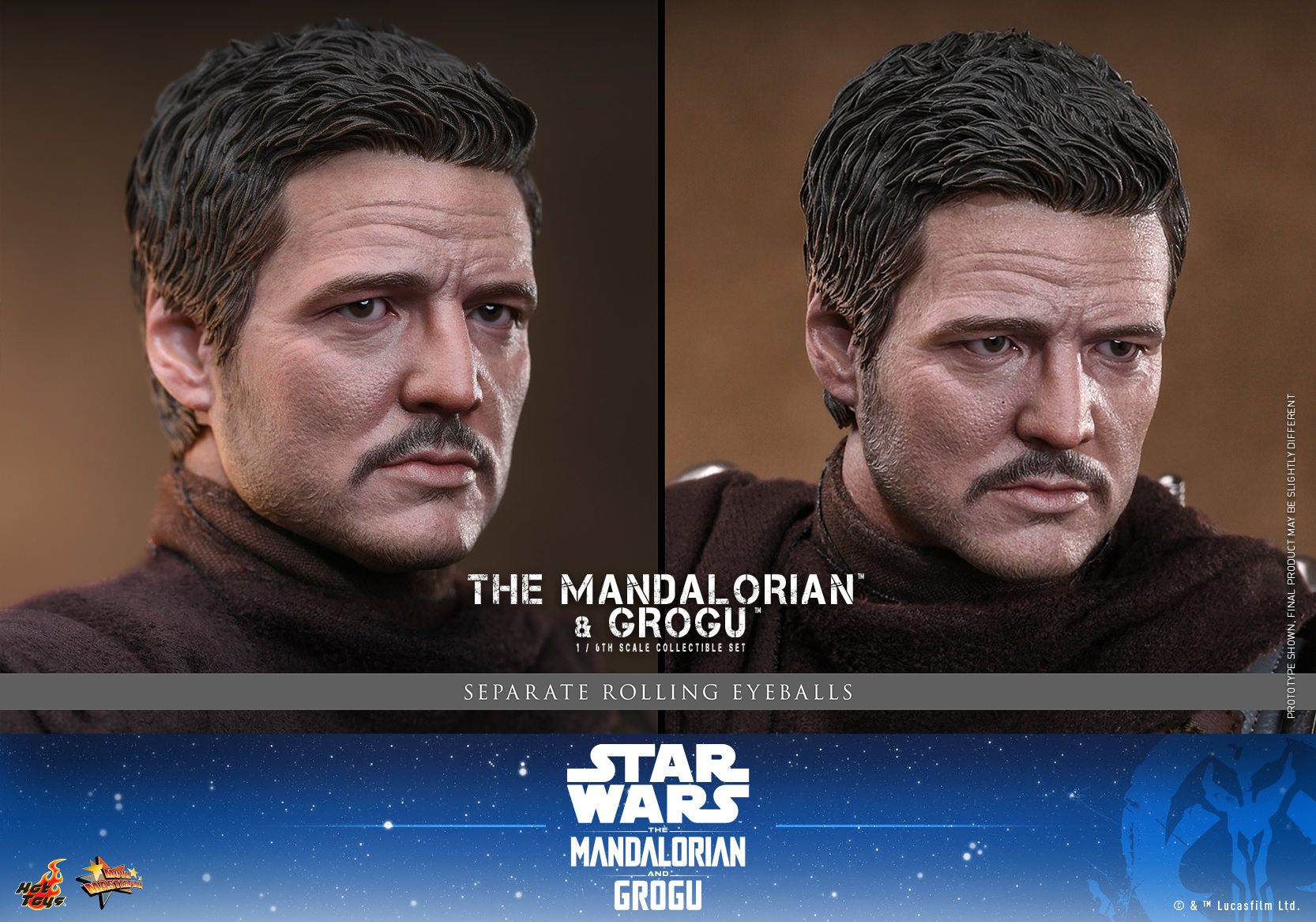 The Mandalorian & Grogu: Mandalorian and Grogu Sixth Scale Figure Set (PRE-ORDER)