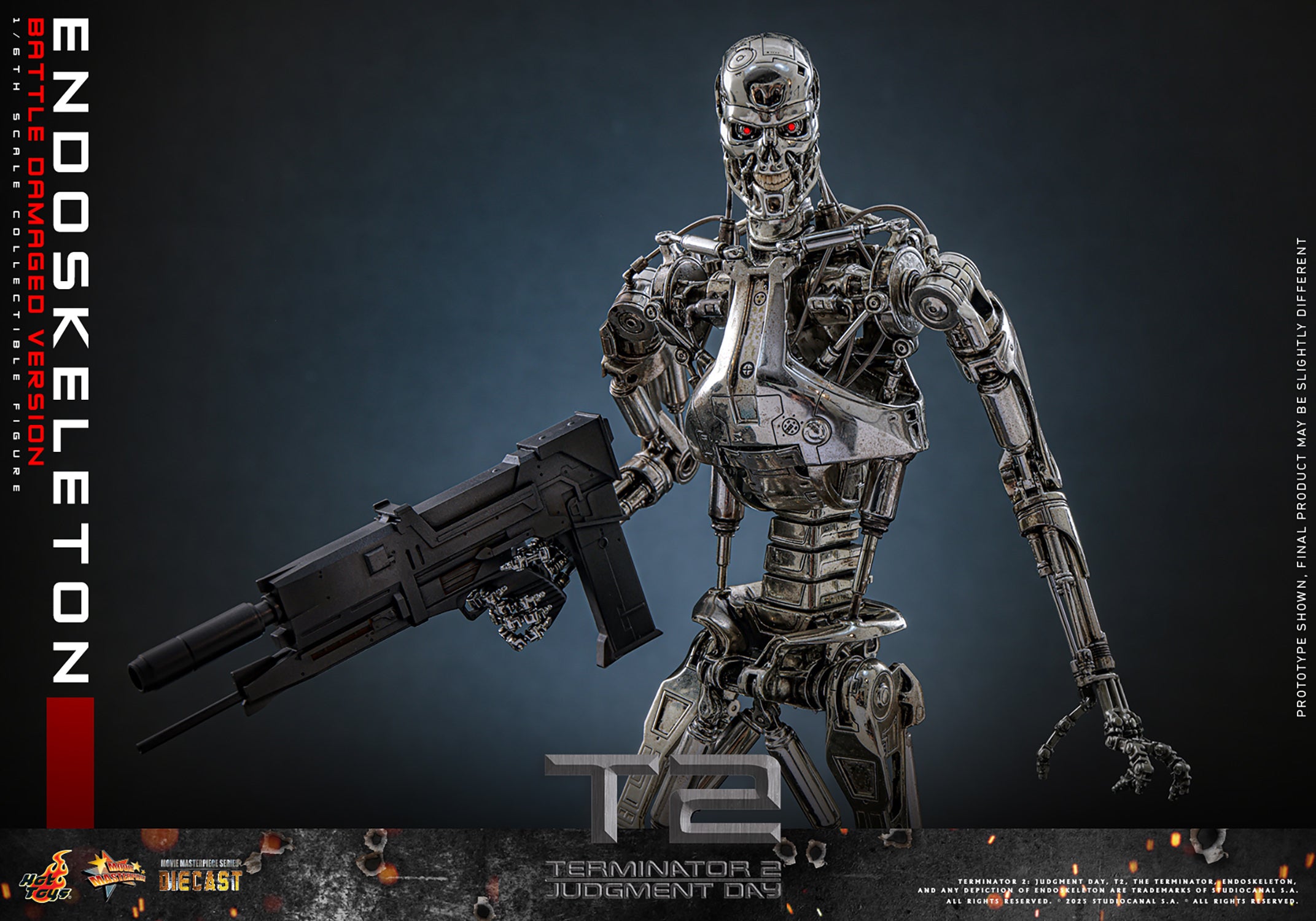 T2: Endoskeleton (Battle Damaged Version) Sixth Scale Figure (PRE-ORDER)