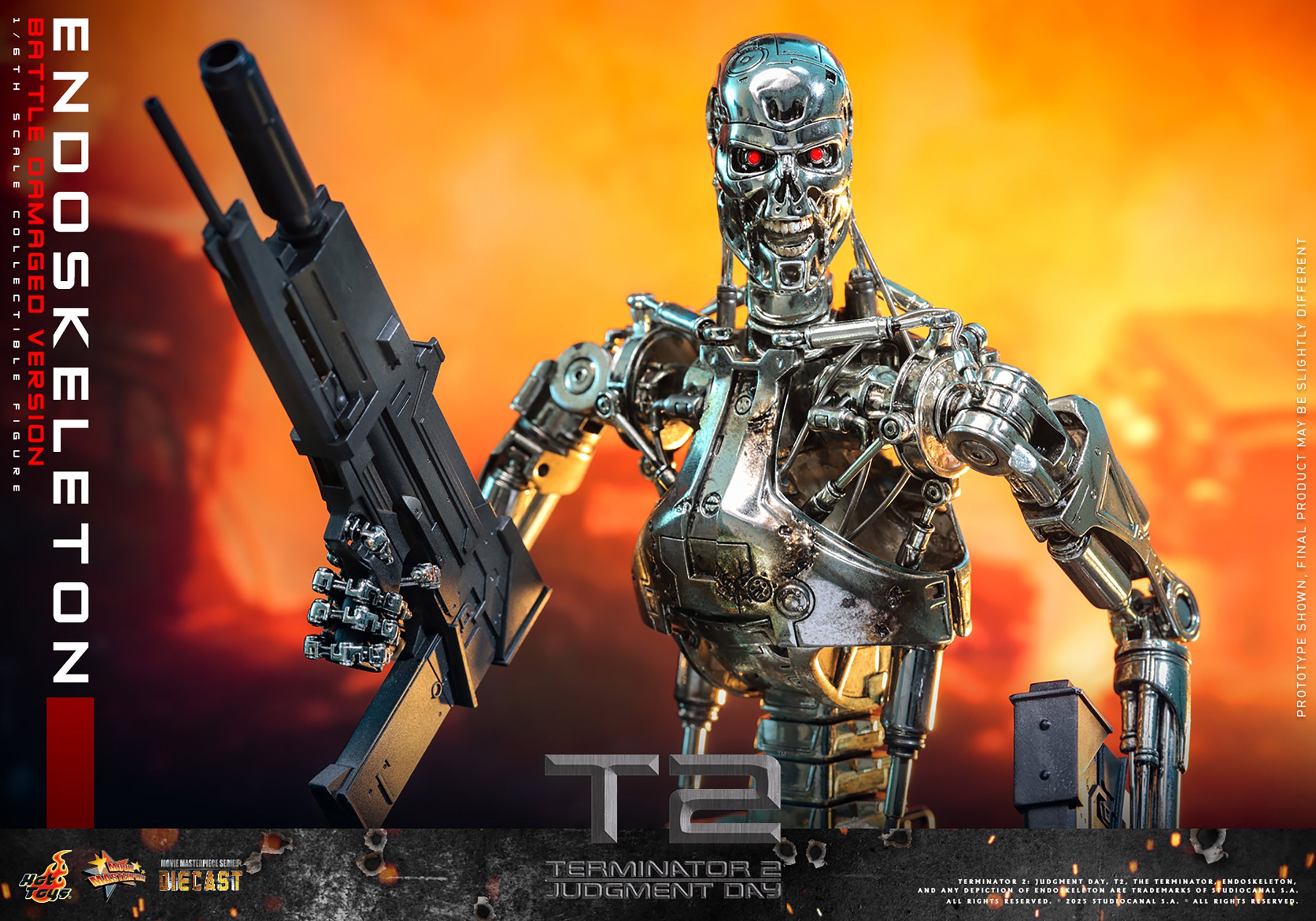 T2: Endoskeleton (Battle Damaged Version) Sixth Scale Figure (PRE-ORDER)