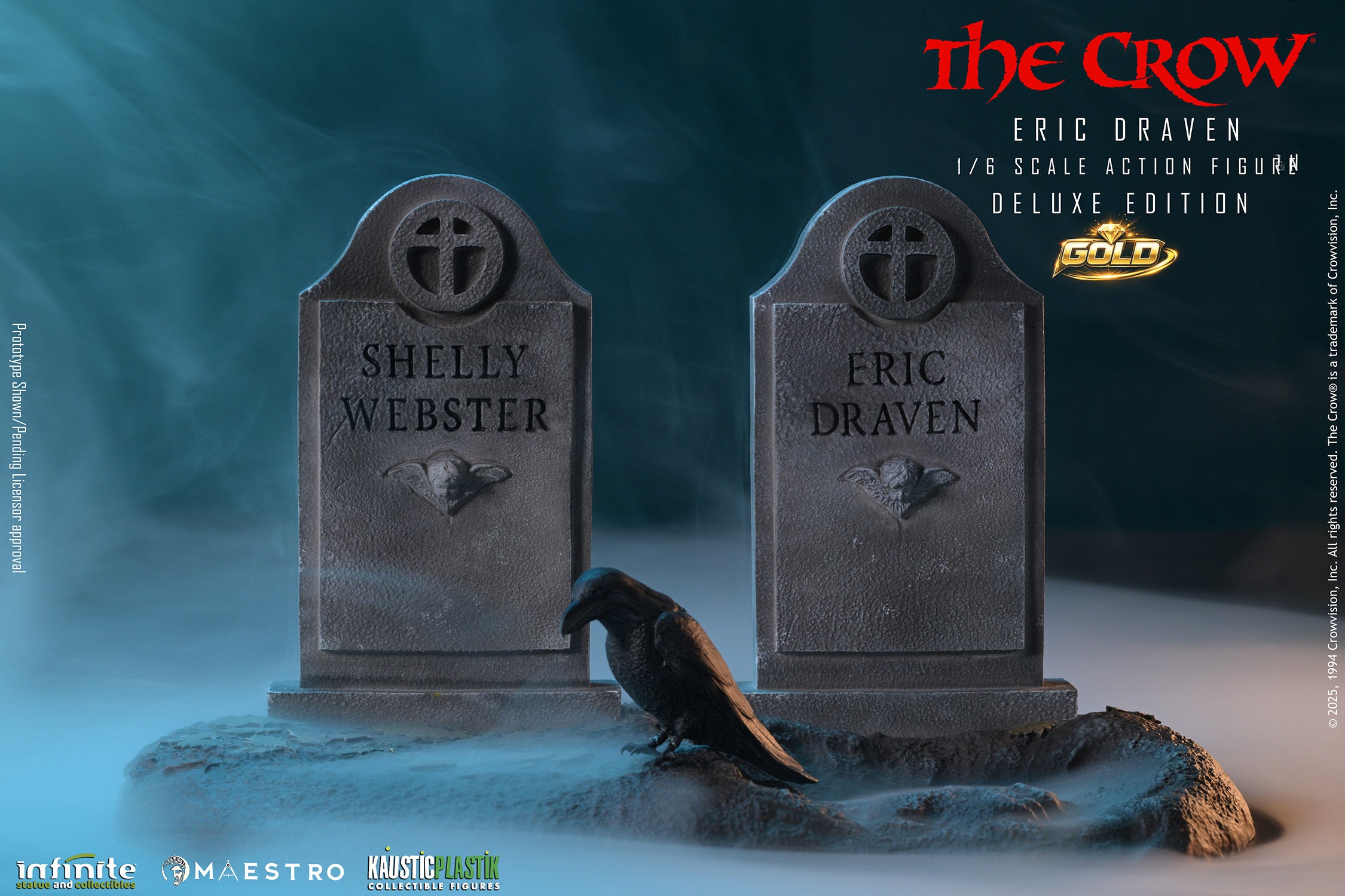 The Crow Eric Draven (Deluxe Gold Edition) Sixth Scale Figure (PRE-ORDER)