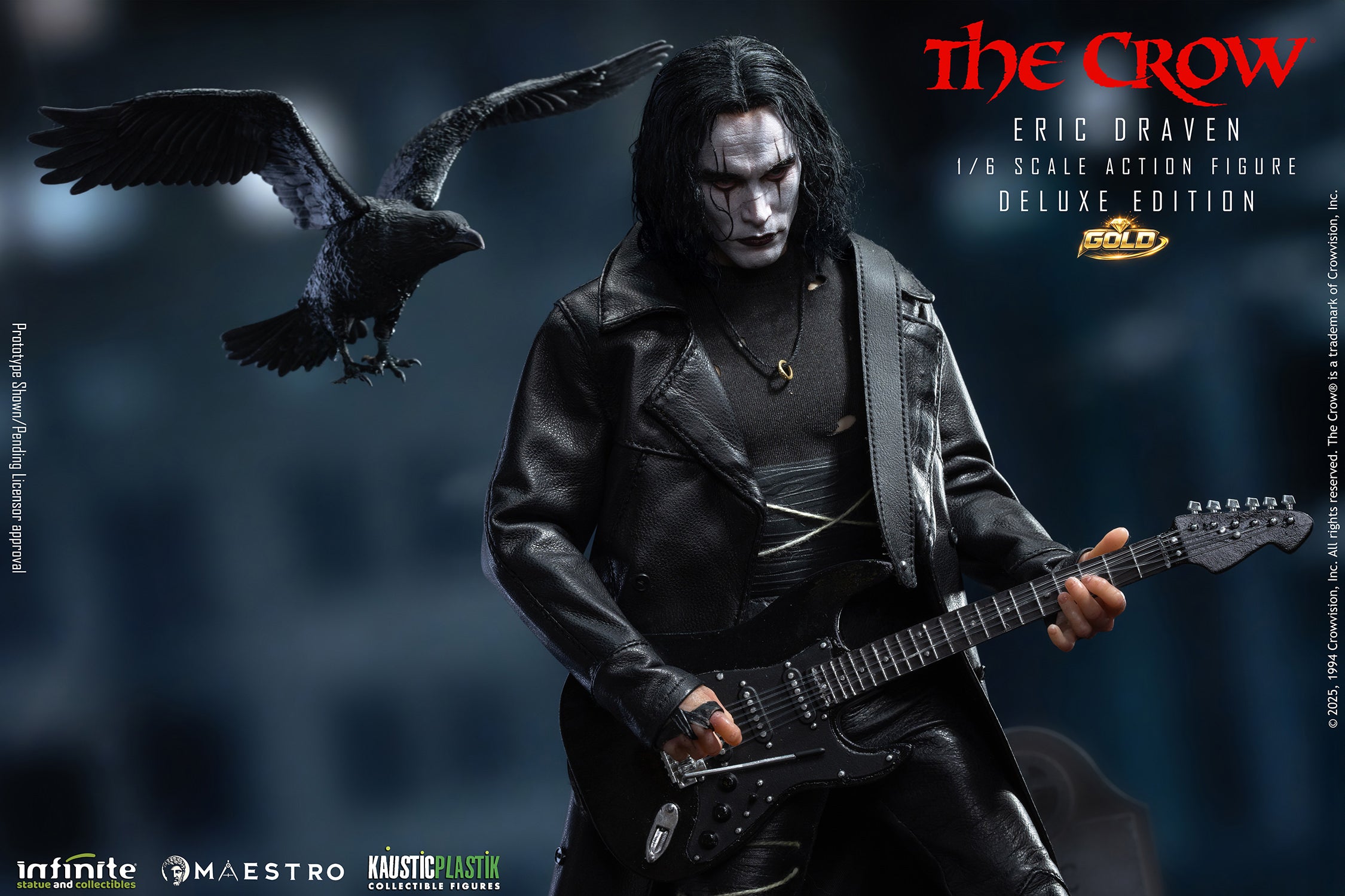 The Crow Eric Draven (Deluxe Gold Edition) Sixth Scale Figure (PRE-ORDER)