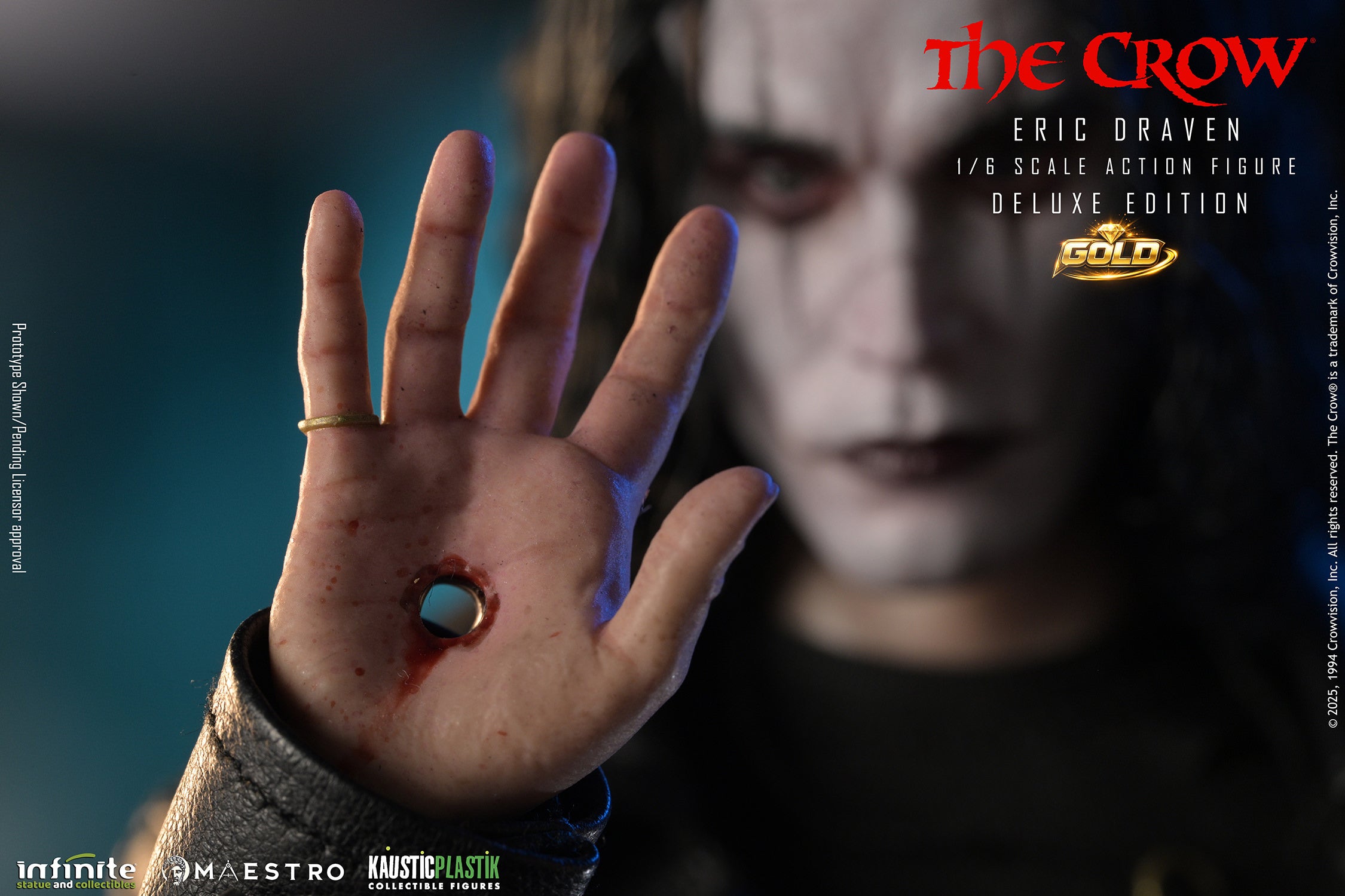 The Crow Eric Draven (Deluxe Gold Edition) Sixth Scale Figure (PRE-ORDER)