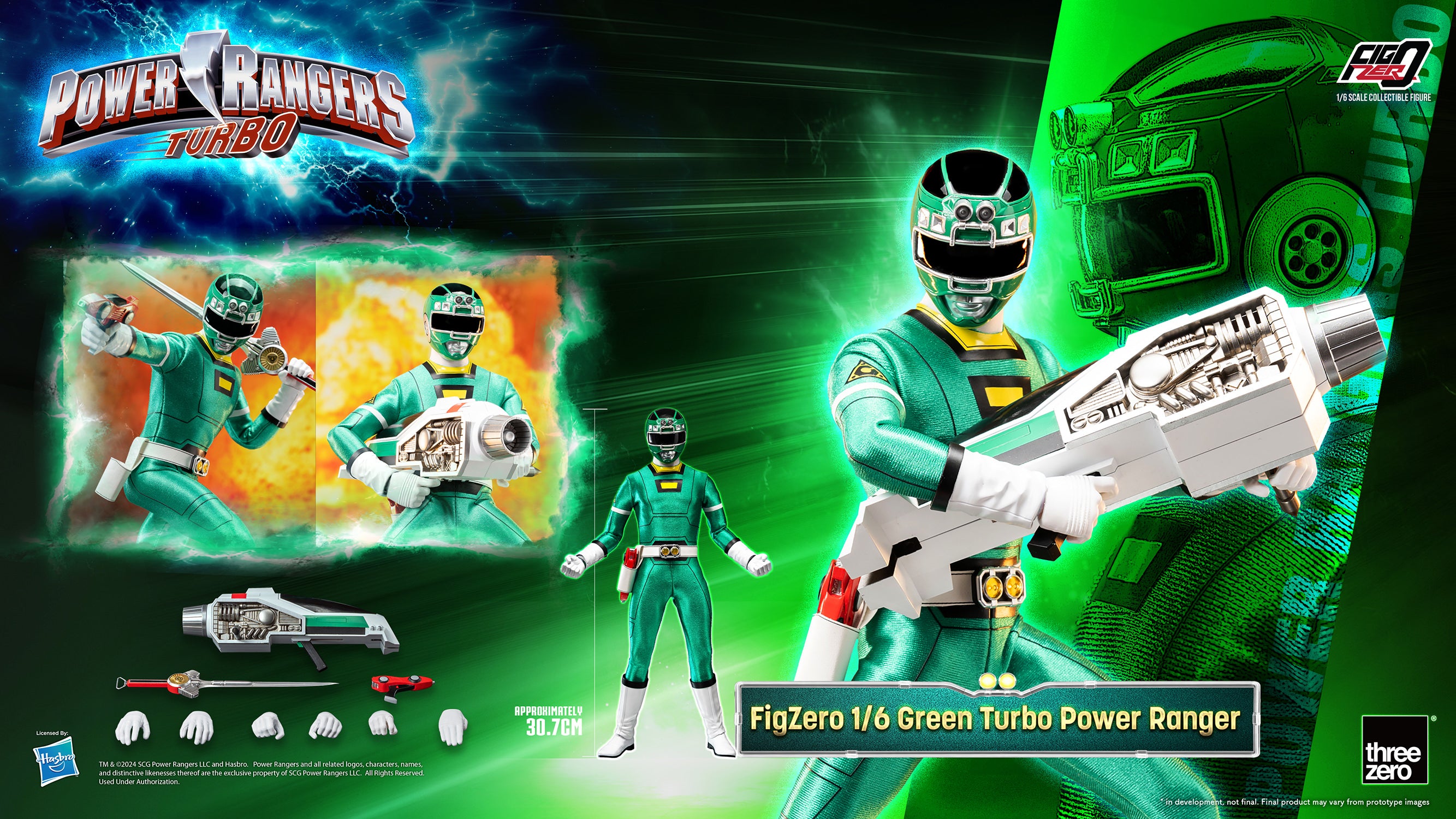 Turbo Power Ranger Pack Sixth Scale Figure Set (PRE-ORDER)