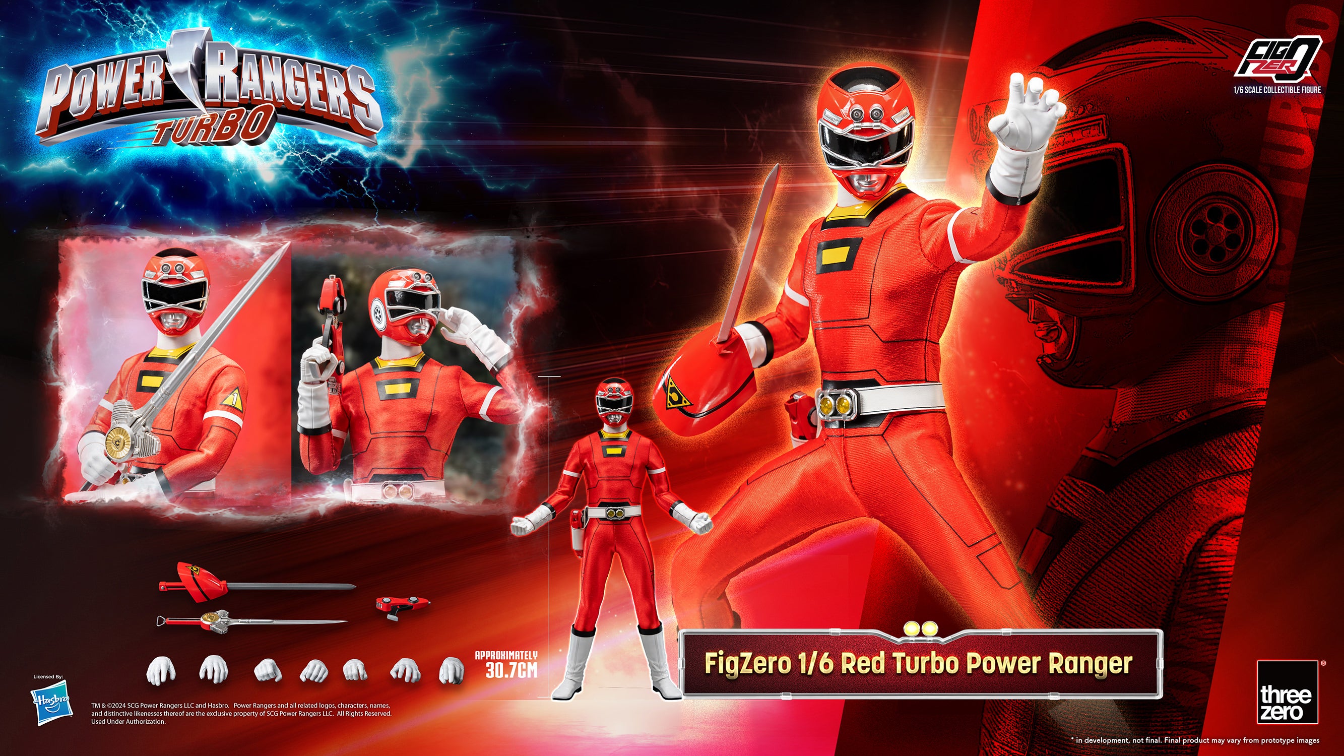 Turbo Power Ranger Pack Sixth Scale Figure Set (PRE-ORDER)