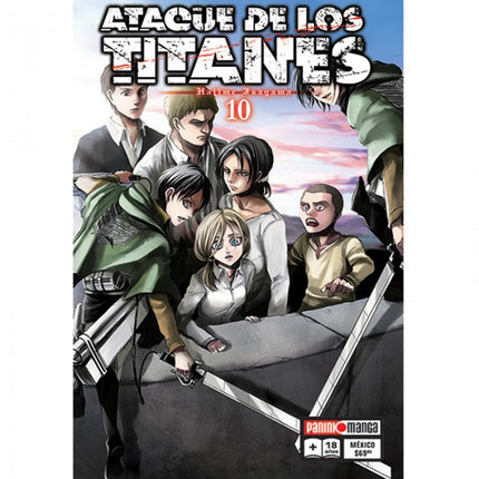 Attack on Titan Vol 10 (PANINI) "Spanish Edition" Paperback