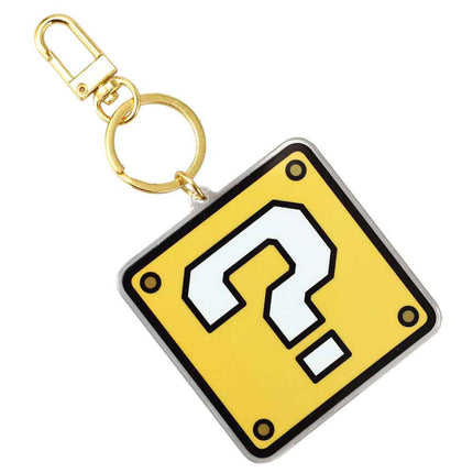 Super Mario Mystery Block Acrylic Shaker Keychain