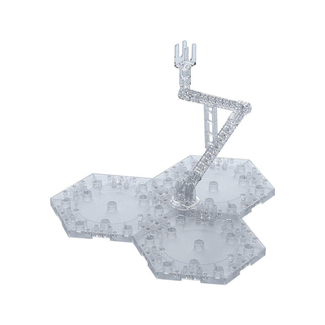Bandai Gunpla Model Kit Action BASE 4 CLEAR Display (1/144 & 1/100 Scale) Stand