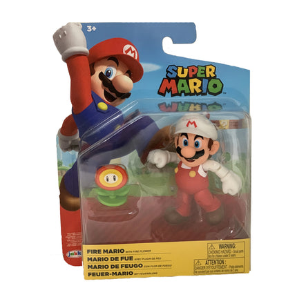 World of Nintendo 4" Fire Mario Figure Wave 3