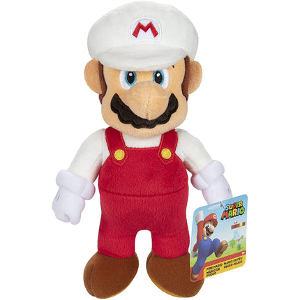 SUPER MARIO Plush Fire Mario Collectible 10" Plush