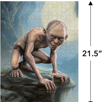 AQUARIUS The Lord of The Rings Gollum 500 Piece Jigsaw Puzzle - Officially Licensed - Glare Free - Precision Fit - 16 x 21.5 Inches
