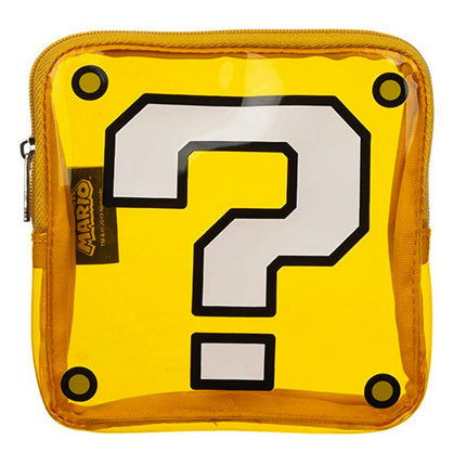 Super Mario Question Box Clear PVC Coin Purse