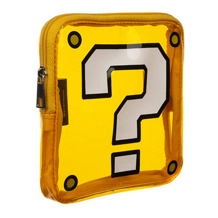Super Mario Question Box Clear PVC Coin Purse