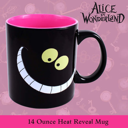 Disney Alice in Wonderland Cheshire Cat Heat Reveal Ceramic Mug, 20 Ounces