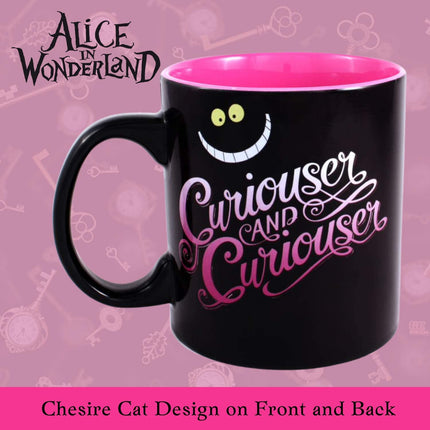 Disney Alice in Wonderland Cheshire Cat Heat Reveal Ceramic Mug, 20 Ounces