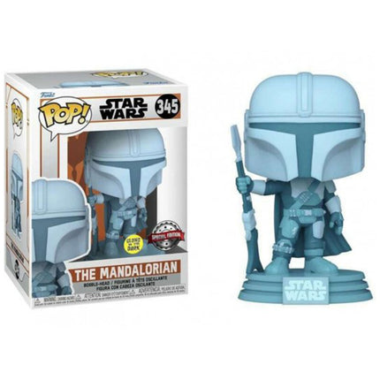 Funko Star Wars #345: The Mandalorian - The Mandalorian (Hologram Glow in The Dark Special Edition)
