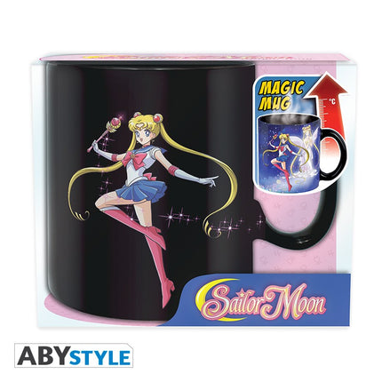 SAILOR MOON Heat Change 460ml Mug Sailor & Chibi King size