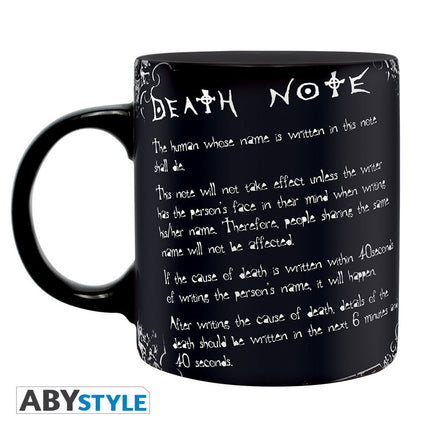 DEATH NOTE - Mug - 320 ml - L & rules - with box