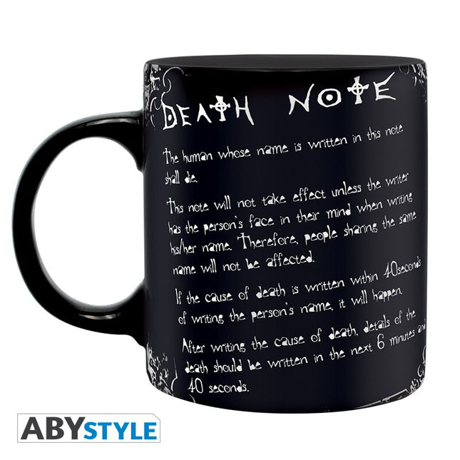 DEATH NOTE - Mug - 320 ml - L & rules - with box
