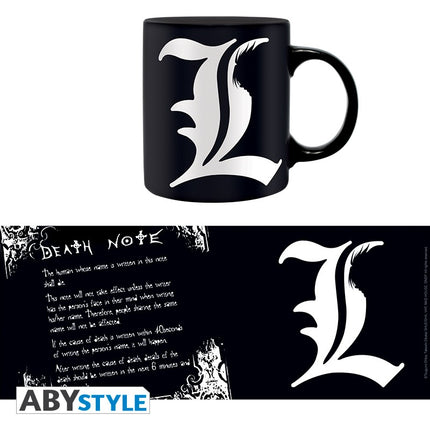 DEATH NOTE - Mug - 320 ml - L & rules - with box