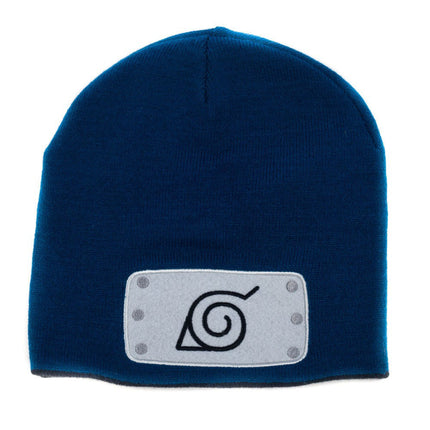 Naruto Shippuden: Leaf & Anti-Leaf Village Akatsuki Clouds Reversible Beanie Hat