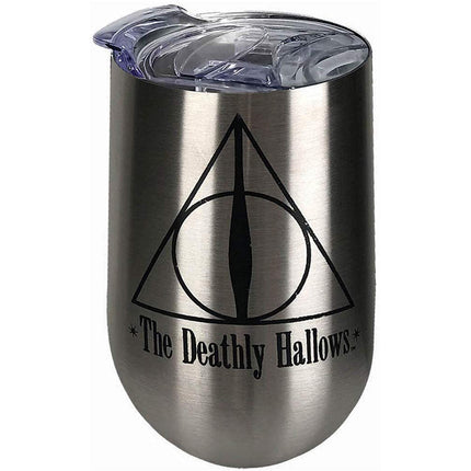 Spoontiques Deathly Hallows Stainless Steel Tumbler, Silver