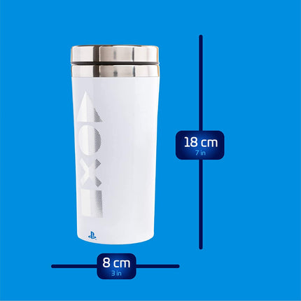 Paladone Playstation Travel 15oz Mug PS5 - Officially Licensed Merchandise