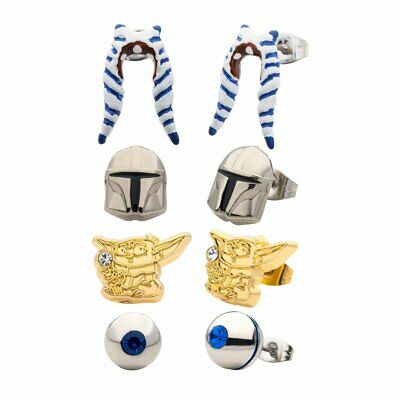 Star Wars Mandalorian Stud Earring Set