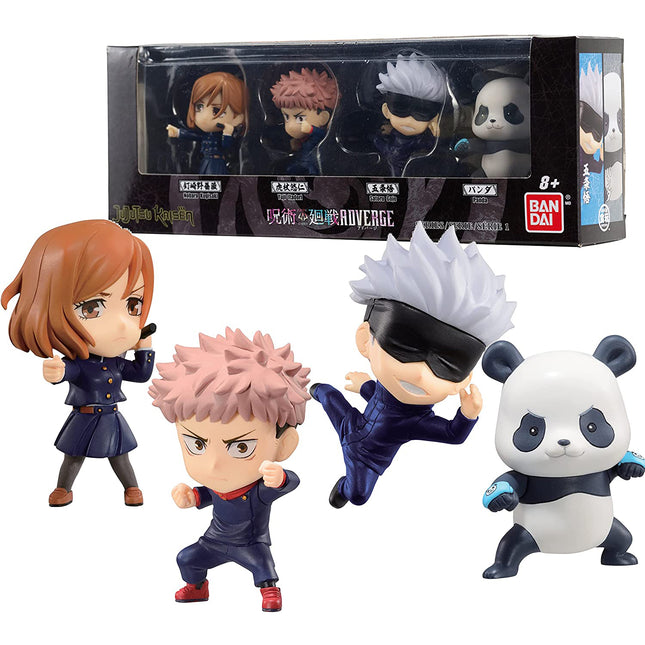 Jujutsu Kaisen ADVERGE Figure Box Set: Nobara Kugisaki, Yuji Itadori, Satoru Gojo, Panda