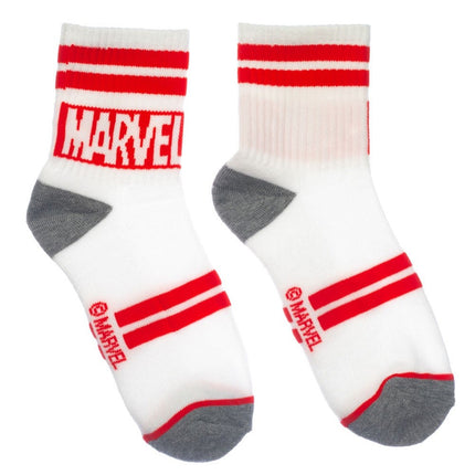 Marvel Quarter Mens 3Pk Socks Set (One Size Only)