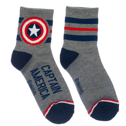 Marvel Quarter Mens 3Pk Socks Set (One Size Only)