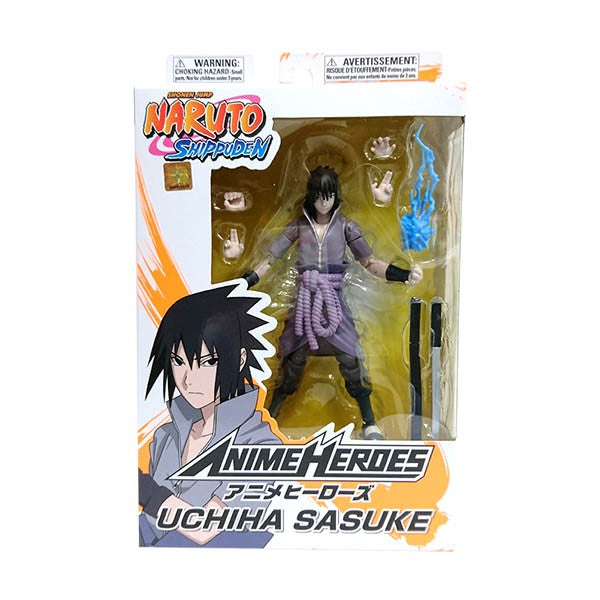 Anime Heroes Naruto Sasuke Uchiha Action Figure, Naruto Wave 1