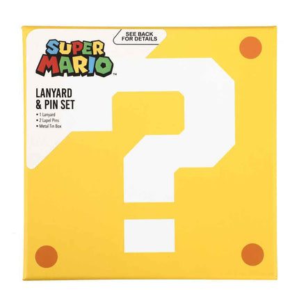 Super Mario Lapel Pins & Lanyard Box Set
