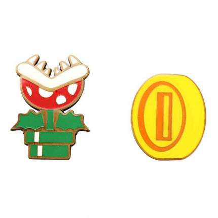 Super Mario Lapel Pins & Lanyard Box Set