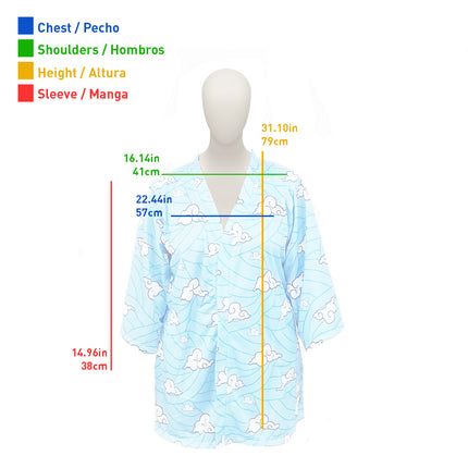 Demon Slayer Sakonji Urokodaki Short Light Coat "HAORI" (One-Size Only)