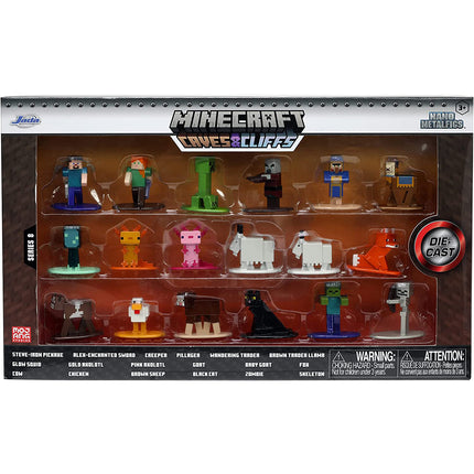 Minecraft Caves and Cliffs 1.65" 18-Pack Series 8 Die-cast Figures